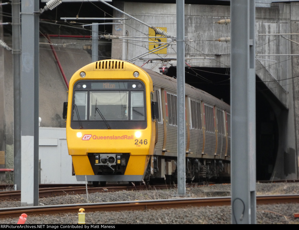 Commuter arriving to Roma Station